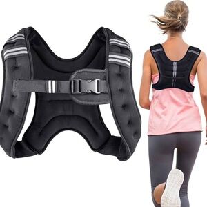 NEW ZELUS Weighted Vest 8lb for Running Strength Training & Fitness Workout